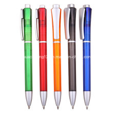 Stylo à bille en plastique de promotion avec l&#39;impression de logo de compagnie (R4288B)